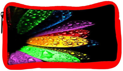 

Snoogg Eco Friendly Canvas Colorful Flowers And Water Droplets Student Pen Pencil Case Coin Purse Pouch Cosmetic Makeup Bag (RED) Pouch(Multicolor)