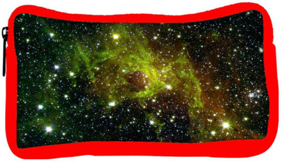 

Snoogg Eco Friendly Canvas Galaxy Designer Student Pen Pencil Case Coin Purse Pouch Cosmetic Makeup Bag (RED) Pouch(Multicolor)