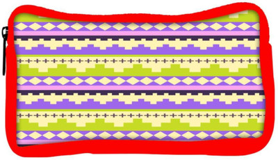 

Snoogg Eco Friendly Canvas Brick Aztec Student Pen Pencil Case Coin Purse Pouch Cosmetic Makeup Bag (RED) Pouch(Multicolor)
