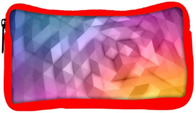 

Snoogg Eco Friendly Canvas Abstract Multicoor Pattern Designer Student Pen Pencil Case Coin Purse Pouch Cosmetic Makeup Bag (RED) Pouch(Multicolor)