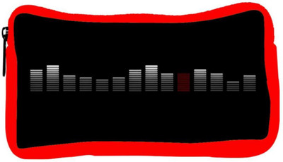 

Snoogg Eco Friendly Canvas Abstract Music Designer Student Pen Pencil Case Coin Purse Pouch Cosmetic Makeup Bag (RED) Pouch(Multicolor)