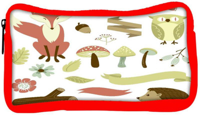 

Snoogg Eco Friendly Canvas Autumn Forest Student Pen Pencil Case Coin Purse Pouch Cosmetic Makeup Bag (RED) Pouch(Multicolor)