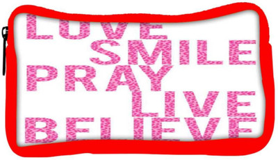 

Snoogg Eco Friendly Canvas Live Believe Student Pen Pencil Case Coin Purse Pouch Cosmetic Makeup Bag (RED) Pouch(Multicolor)