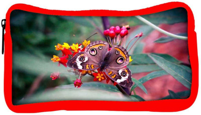 

Snoogg Eco Friendly Canvas Abstract Unique Butterfly Designer Student Pen Pencil Case Coin Purse Pouch Cosmetic Makeup Bag (RED) Pouch(Multicolor)
