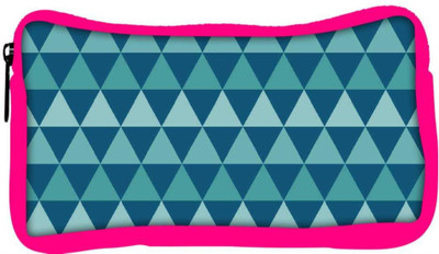 

Snoogg Eco Friendly Canvas Traingle Colourful Student Pen Pencil Case Coin Purse Pouch Cosmetic Makeup Bag (PINK) Pouch(Multicolor)