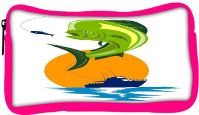 

Snoogg Eco Friendly Canvas Dorado Dolphin Fish Mahi Mahi Jumping Student Pen Pencil Case Coin Purse Pouch Cosmetic Makeup Bag (PINK) Pouch(Multicolor)