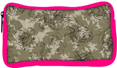 

Snoogg Eco Friendly Canvas Abstract Rose Art Designer Student Pen Pencil Case Coin Purse Pouch Cosmetic Makeup Bag (PINK) Pouch(Multicolor)