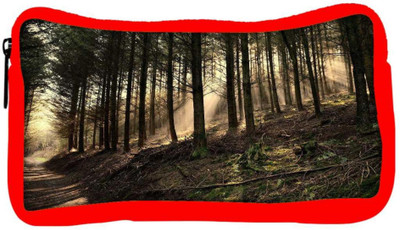

Snoogg Eco Friendly Canvas Dense Forest Designer Student Pen Pencil Case Coin Purse Pouch Cosmetic Makeup Bag (RED) Pouch(Multicolor)