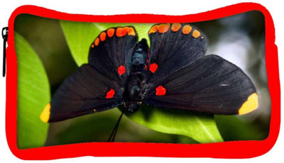 

Snoogg Eco Friendly Canvas Dark Black Butterfly Designer Student Pen Pencil Case Coin Purse Pouch Cosmetic Makeup Bag (RED) Pouch(Multicolor)