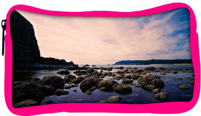

Snoogg Eco Friendly Canvas Stones In The Sea Designer Student Pen Pencil Case Coin Purse Pouch Cosmetic Makeup Bag (PINK) Pouch(Multicolor)