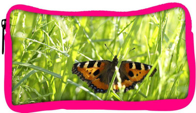 

Snoogg Eco Friendly Canvas Flying Butterfly Designer Student Pen Pencil Case Coin Purse Pouch Cosmetic Makeup Bag (PINK) Pouch(Multicolor)
