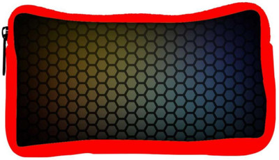 

Snoogg Eco Friendly Canvas Honeycomb Pattern Designer Student Pen Pencil Case Coin Purse Pouch Cosmetic Makeup Bag (RED) Pouch(Multicolor)