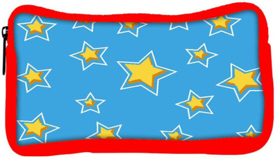 

Snoogg Eco Friendly Canvas Yelow Star Blue Pattern Designer Student Pen Pencil Case Coin Purse Pouch Cosmetic Makeup Bag (RED) Pouch(Multicolor)