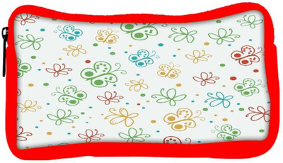 

Snoogg Eco Friendly Canvas Abstract Multicolor Butterflies Designer Student Pen Pencil Case Coin Purse Pouch Cosmetic Makeup Bag (RED) Pouch(Multicolor)
