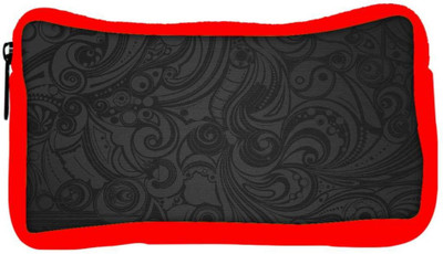 

Snoogg Eco Friendly Canvas Black Abstarct Pattern Designer Student Pen Pencil Case Coin Purse Pouch Cosmetic Makeup Bag (RED) Pouch(Multicolor)