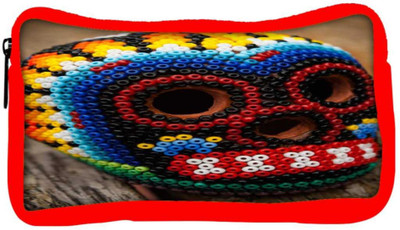 

Snoogg Eco Friendly Canvas Beaded Skull Student Pen Pencil Case Coin Purse Pouch Cosmetic Makeup Bag (RED) Pouch(Multicolor)