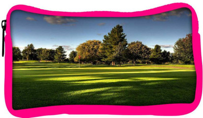 

Snoogg Eco Friendly Canvas Golf Park Designer Student Pen Pencil Case Coin Purse Pouch Cosmetic Makeup Bag (PINK) Pouch(Multicolor)