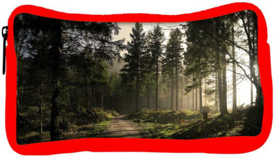

Snoogg Eco Friendly Canvas Forest Pathway Designer Student Pen Pencil Case Coin Purse Pouch Cosmetic Makeup Bag (RED) Pouch(Multicolor)