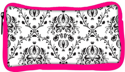 

Snoogg Eco Friendly Canvas Grey Branched Pattern Designer Student Pen Pencil Case Coin Purse Pouch Cosmetic Makeup Bag (PINK) Pouch(Multicolor)