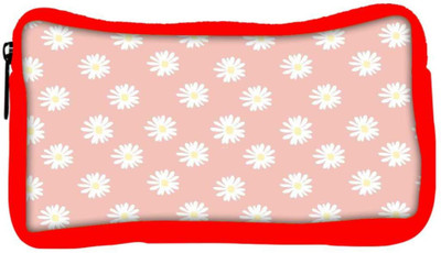 

Snoogg Eco Friendly Canvas Pink Flower Student Pen Pencil Case Coin Purse Pouch Cosmetic Makeup Bag (RED) Pouch(Multicolor)