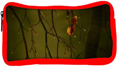 

Snoogg Eco Friendly Canvas Dew Drops In Trees Designer Student Pen Pencil Case Coin Purse Pouch Cosmetic Makeup Bag (RED) Pouch(Multicolor)