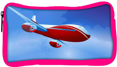 

Snoogg Eco Friendly Canvas Airplane Vector Student Pen Pencil Case Coin Purse Pouch Cosmetic Makeup Bag (PINK) Pouch(Multicolor)