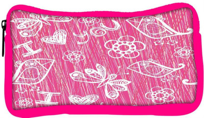 

Snoogg Eco Friendly Canvas I Love You Pink Pattern Designer Student Pen Pencil Case Coin Purse Pouch Cosmetic Makeup Bag (PINK) Pouch(Multicolor)