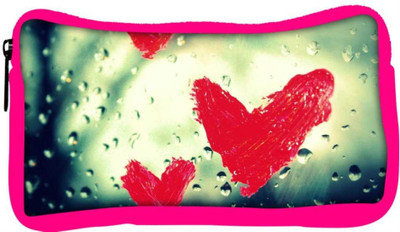 

Snoogg Eco Friendly Canvas Red Heart Designer Student Pen Pencil Case Coin Purse Pouch Cosmetic Makeup Bag (PINK) Pouch(Multicolor)