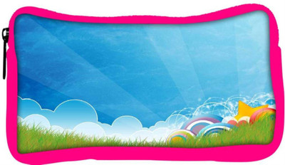 

Snoogg Eco Friendly Canvas Abstract Blue Designer Student Pen Pencil Case Coin Purse Pouch Cosmetic Makeup Bag (PINK) Pouch(Multicolor)