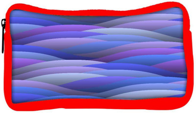 

Snoogg Eco Friendly Canvas Blue Abstract Waves Student Pen Pencil Case Coin Purse Pouch Cosmetic Makeup Bag (RED) Pouch(Multicolor)