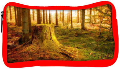 

Snoogg Eco Friendly Canvas Trees Cut Down Designer Student Pen Pencil Case Coin Purse Pouch Cosmetic Makeup Bag (RED) Pouch(Multicolor)