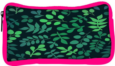 

Snoogg Eco Friendly Canvas Green Leaves Designer Student Pen Pencil Case Coin Purse Pouch Cosmetic Makeup Bag (PINK) Pouch(Multicolor)