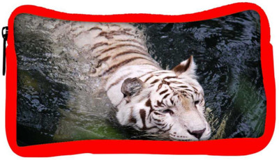 

Snoogg Eco Friendly Canvas White Tiger Designer Student Pen Pencil Case Coin Purse Pouch Cosmetic Makeup Bag (RED) Pouch(Multicolor)