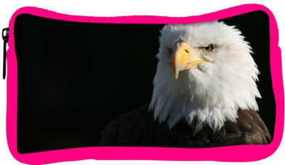 

Snoogg Eco Friendly Canvas Bald Eagle Designer Student Pen Pencil Case Coin Purse Pouch Cosmetic Makeup Bag (PINK) Pouch(Multicolor)