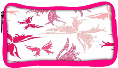 

Snoogg Eco Friendly Canvas Big Unique Butterfly White Pattern Designer Student Pen Pencil Case Coin Purse Pouch Cosmetic Makeup Bag (PINK) Pouch(Multicolor)