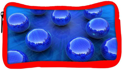 

Snoogg Eco Friendly Canvas Blue Balls Designer Student Pen Pencil Case Coin Purse Pouch Cosmetic Makeup Bag (RED) Pouch(Multicolor)