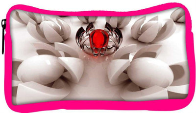 

Snoogg Eco Friendly Canvas Crystal Red Circle Designer Student Pen Pencil Case Coin Purse Pouch Cosmetic Makeup Bag (PINK) Pouch(Multicolor)