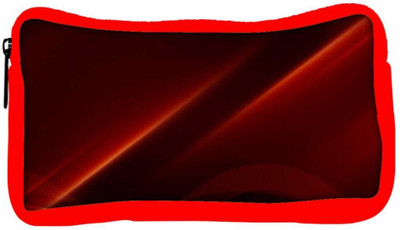 

Snoogg Eco Friendly Canvas Abstract Background Designer Student Pen Pencil Case Coin Purse Pouch Cosmetic Makeup Bag (RED) Pouch(Multicolor)
