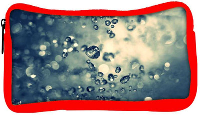 

Snoogg Eco Friendly Canvas Water Drops Designer Student Pen Pencil Case Coin Purse Pouch Cosmetic Makeup Bag (RED) Pouch(Multicolor)