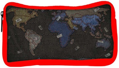 

Snoogg Eco Friendly Canvas Black And Golden Map Designer Student Pen Pencil Case Coin Purse Pouch Cosmetic Makeup Bag (RED) Pouch(Multicolor)