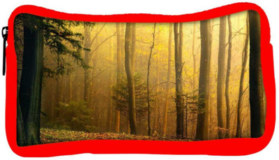 

Snoogg Eco Friendly Canvas Yellow Forest Designer Student Pen Pencil Case Coin Purse Pouch Cosmetic Makeup Bag (RED) Pouch(Multicolor)