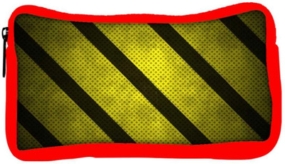 

Snoogg Eco Friendly Canvas Yellow Strips Designer Student Pen Pencil Case Coin Purse Pouch Cosmetic Makeup Bag (RED) Pouch(Multicolor)