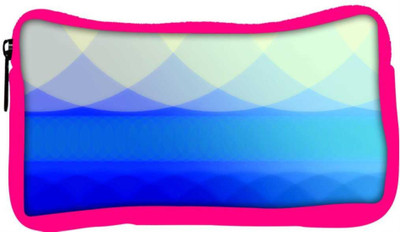 

Snoogg Eco Friendly Canvas Blue Waves Abstract Designer Student Pen Pencil Case Coin Purse Pouch Cosmetic Makeup Bag (PINK) Pouch(Multicolor)