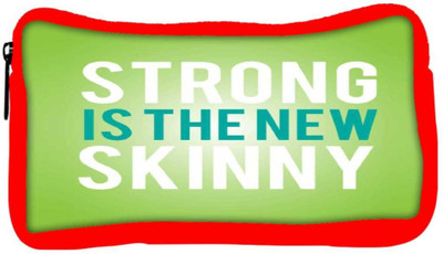 

Snoogg Eco Friendly Canvas Strong Is The New Skinny Student Pen Pencil Case Coin Purse Pouch Cosmetic Makeup Bag (RED) Pouch(Multicolor)
