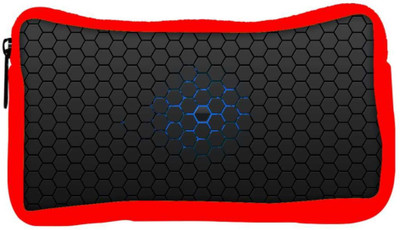 

Snoogg Eco Friendly Canvas Minimalistic Pattern Designer Student Pen Pencil Case Coin Purse Pouch Cosmetic Makeup Bag (RED) Pouch(Multicolor)