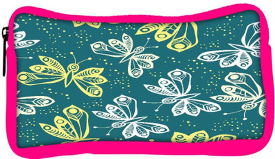 

Snoogg Eco Friendly Canvas White And Yellow Butterfly Designer Student Pen Pencil Case Coin Purse Pouch Cosmetic Makeup Bag (PINK) Pouch(Multicolor)