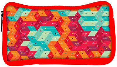

Snoogg Eco Friendly Canvas Cool Colourful Lines Student Pen Pencil Case Coin Purse Pouch Cosmetic Makeup Bag (RED) Pouch(Multicolor)