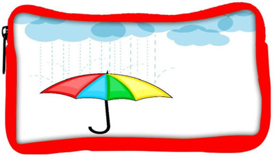 

Snoogg Eco Friendly Canvas Abstract Rainy Season Background With Clouds Student Pen Pencil Case Coin Purse Pouch Cosmetic Makeup Bag (RED) Pouch(Multicolor)