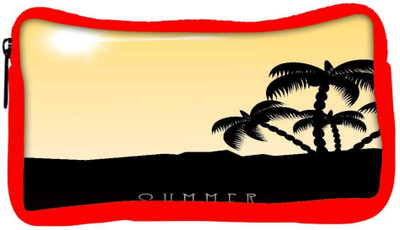

Snoogg Eco Friendly Canvas Beautiful Summer Backgroun Student Pen Pencil Case Coin Purse Pouch Cosmetic Makeup Bag (RED) Pouch(Multicolor)