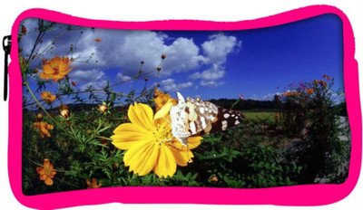 

Snoogg Eco Friendly Canvas Cool Butterfly Designer Student Pen Pencil Case Coin Purse Pouch Cosmetic Makeup Bag (PINK) Pouch(Multicolor)